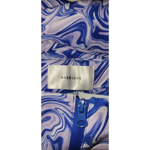 New Urban Outfitters Hosbjerg Adele Printed Flare Pant $208 LARGE  Purple Liquid - Picture 8 of 9